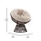 Flash Furniture Bowie Comfort Series Brown Swivel Patio Chair with Beige Cushion JE-5101W-BG-GG - alternate 2